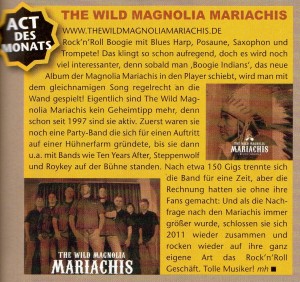 The Wild Magnolia Mariachis - Act des Monats bei Gitarre und Bass